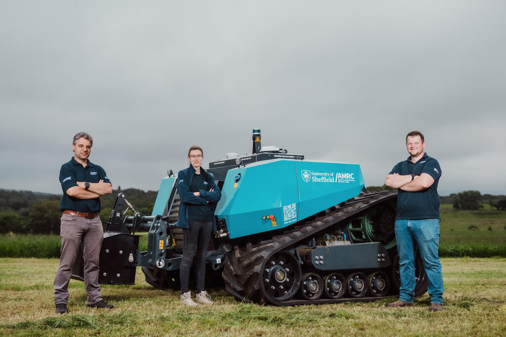 L-R: The AMRC Cymru team: Alex Lewis, manufacturing enginering lead, Laura Azais, senior manufacturing research engineer and Harry Collins, senior manufacturing research engineer.